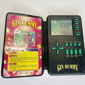 Radio Shack Gin Rummy Handheld Micro Games Of America Vintage Working Condition
